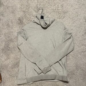 Nike Light Gray Cowl Neck Top